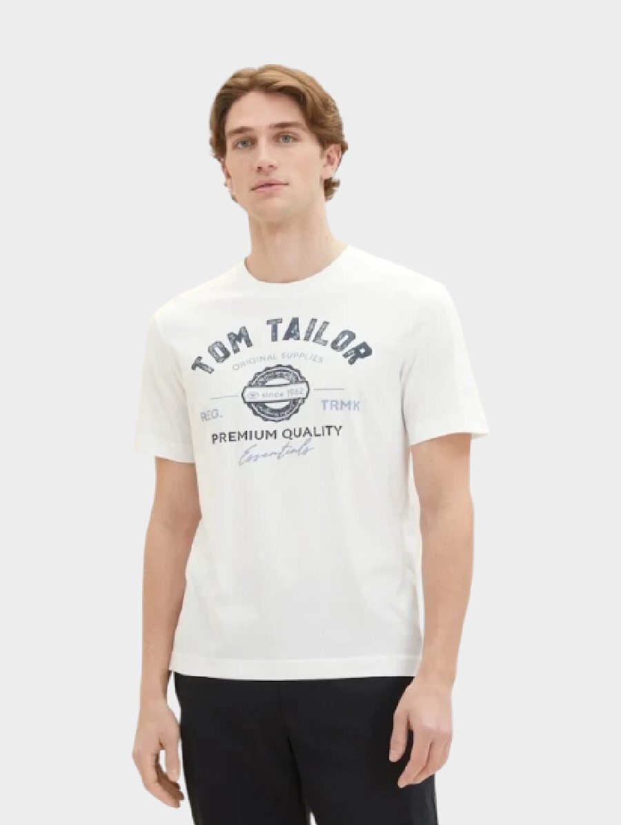 TOM TAILOR T-Shirt Uomo A Maniche Corte, Vestibilità Ottimale, Comfort Elevato - Modello 1037735