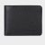 Manual muški novčanik crni 12068 1 crni novčanik sa teksturiranom površinom prikazan zatvoren spreda