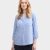 Tom Tailor ženska bluza plava 1045249 37522 prednja strana sa modelom